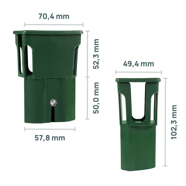 Zestaw do Ogrodzenia Zapachowego PROFI 10 szt. – Słupki 110 cm + Adaptery + Nośniki BIO10