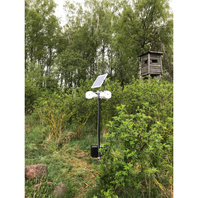 Płochacz - Profesjonalny dźwiękowy odstraszacz dzikiej zwierzyny leśnej do dużych powierzchni