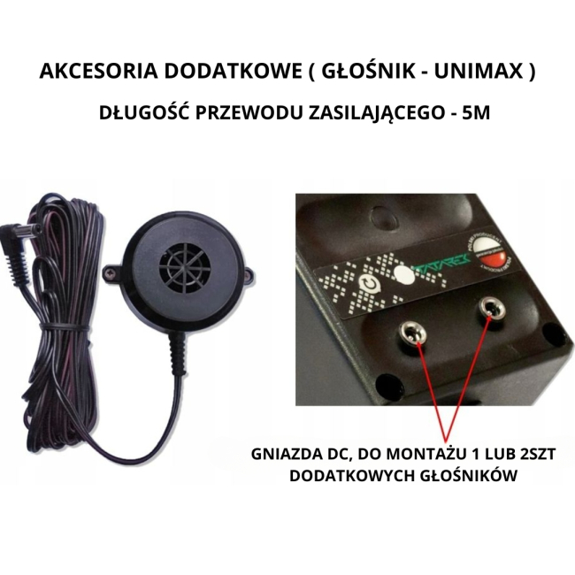 Dodatkowy głośnik do odstraszacza UNIMAX-2