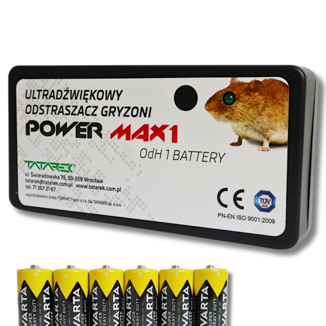 Odstraszacz gryzoni ODH POWER MAX1 na Baterie